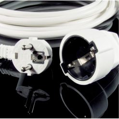 Rallonge blindée 1.5 mm² Biologa Danell 3 m | 5 m - Noir | Blanc