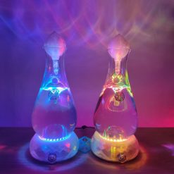 AquaVortexer Biocycles 1L ou 1,8L avec bouchon zome et son quartz Lémurien 6 faces